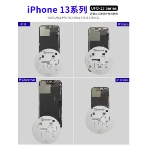 Kit Mechanic-plantilla de acero UFO, protección de pantalla LCD para iPhone 11, 12, 12mini, 12Pro max, 13. Stencil M0490 miniatura 5