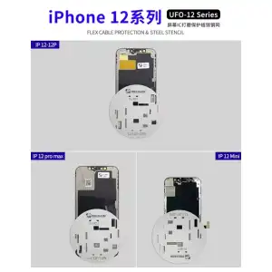 Kit Mechanic-plantilla de acero UFO, protección de pantalla LCD para iPhone 11, 12, 12mini, 12Pro max, 13. Stencil M0490 miniatura 4