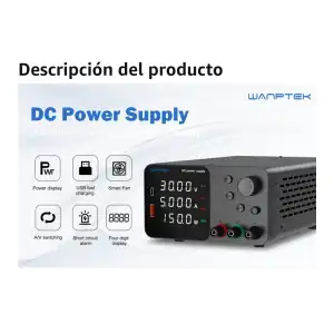 Fuente Wanptek 30v 10 A TPS3010 miniatura 7