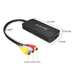 Adaptador RCA a HDMI con cable M0385 miniatura 5
