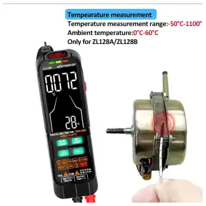 Multimetro inteligente Recargable  ZL126A M0386 miniatura 7