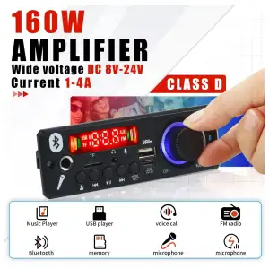 MP3 BLUETOOH 160w 12v  AMPLIFICADOR M0387 miniatura 1