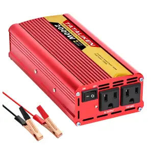 Inversor 2000 w 12v a 110v da corriente  a tu hogar M0733 miniatura 1