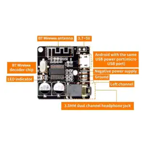 Placa receptora de Audio Bluetooth M0502 miniatura 2