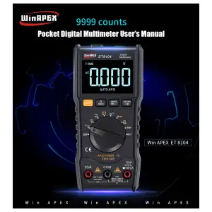 Multimetro WINAPEX ET8104  M0314 miniatura 1