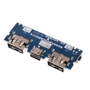 Placa de cargador de batería. Micro/tipo-c USB 5V 2.4A Dual USB 18650 Boost M0756 miniatura 4