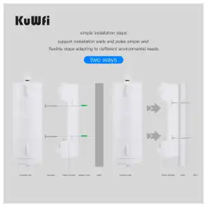 KuWFi 4G Router WIFI para exteriores 300Mbps impermeable  M0315 miniatura 5