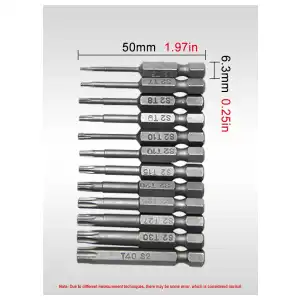 Kit de herramientas TORX 12pcs M0062 miniatura 5