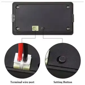 Voltimetro moto  Medidor de voltaje  indicadores de batería, DC 12V, 24V, 36V, 48V, 72V miniatura 4