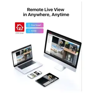 ZOSI Camaras de seguridad  8 canales 1080P con disco duro de 1 TB M0318 miniatura 5
