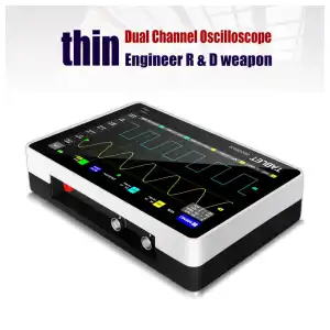 FNIRSI-1013D Osciloscopio de tableta Digital de doble canal 10OM de ancho de banda 1GS velocidad de muestreo mini tableta osciloscopio digital M0780 miniatura 3