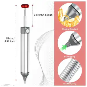 Ventosa de soldadura sin obstrucciones, bomba, desoldador , chupa estaño metalico miniatura 4