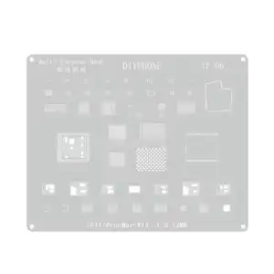 Plantilla Iphone 11 a 16  DIYPHONE de 0,12 mm BGA Stencil M0526 miniatura 10