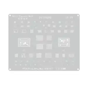 Plantilla Iphone 11 a 16  DIYPHONE de 0,12 mm BGA Stencil M0526 miniatura 9