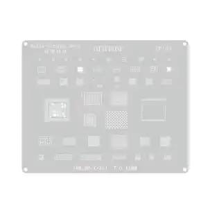 Plantilla Iphone 11 a 16  DIYPHONE de 0,12 mm BGA Stencil M0526 miniatura 11