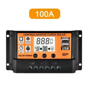 Controlador de carga Solar  PWM, 100 A PW M0786 miniatura 1