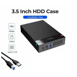 Caja HDD/SSD 2.5-3.5 Carcasa Externa USB 3.0 SATA Hasta 10TB M0792 miniatura 1