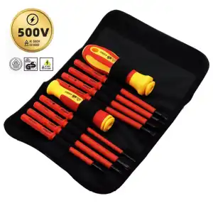 Juego destornilladores aislados 500v Profesional. M0114 miniatura 1