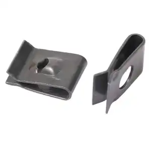 Kit de Clips sujetadores metálicos Tipo  U Autorroscantes para Coche/Moto 10 unidades miniatura 3