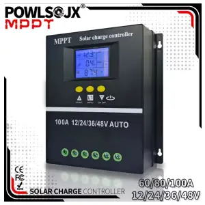Controlador de carga solar POWERSOX MPPT  100a/80a miniatura 1
