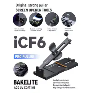 Herramienta para desmontaje de pantallas celulares. iFixes ICF6 con ventosas ajustables, antiestática y aislante. miniatura 5