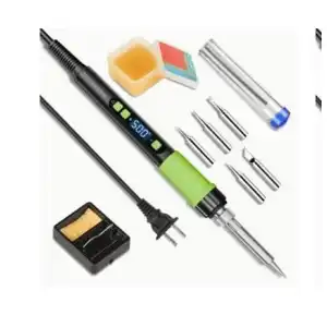 Kit cautin 90w Modelo: YHS-Green-US-21-B( incluye pinza y chupa estaño) miniatura 1