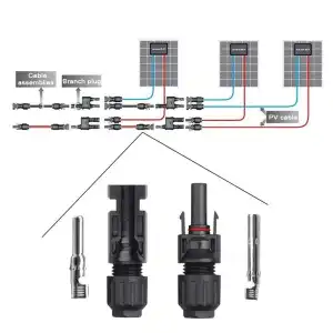 Conector Solar MC4 1 Par M0020 miniatura 3