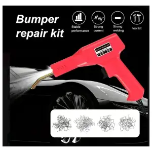 Kit soldador de reparacion de plásticos . Ideal para motos eléctricas y más. Pistola roja. miniatura 1
