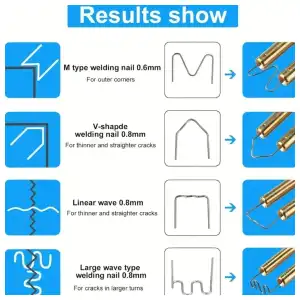 Kit soldador de reparacion de plásticos . Ideal para motos eléctricas y más. Pistola roja. miniatura 5