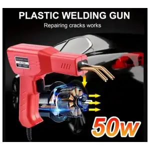 Kit soldador de reparacion de plásticos . Ideal para motos eléctricas y más. Pistola roja. miniatura 7