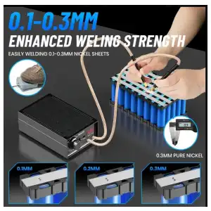 Soldador por puntos SEESII 8000W Portatil con pedal y ajuste de potencia(punteadora) miniatura 3