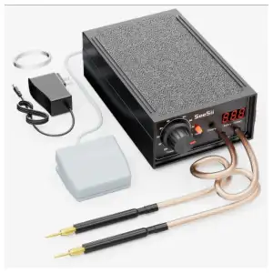 Soldador por puntos SEESII 8000W Portatil con pedal y ajuste de potencia(punteadora) miniatura 1