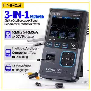 Osciloscopio digital, tester de componentes y generador de señal M0401 miniatura 1