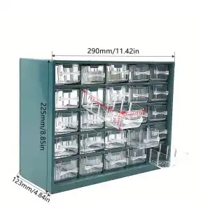25 Gabetero Multiusos para Organización de Componentes – Negro M0327 miniatura 2