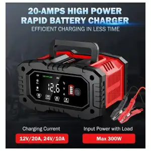 Cargador de batería automotriz 20A. Inteligente y automático. miniatura 2