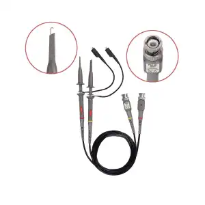 Sonda Universal para Osciloscopio 100MHz con Puntas Universales, Conmutable 10:1 y 1:1, Compatible con Todos los Osciloscopios (BNC) miniatura 2