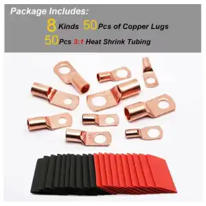 50pcs Terminales de cobre M0093 miniatura 3