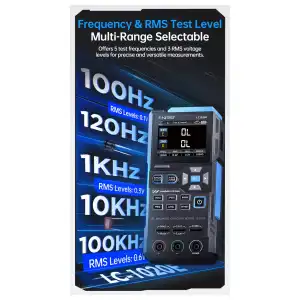 FNIRSI LC1020E – Medidor LCR Portátil de Alta Precisión M0552 miniatura 3