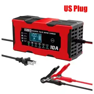 Cargador Inteligente de Baterías 12V 10A para Autos y Motocicletas M0554 miniatura 1