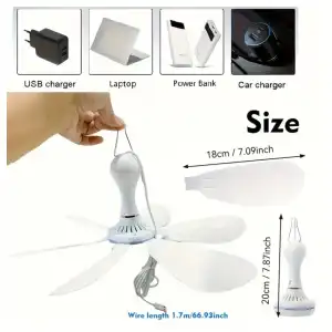 Ventilador de techo usb M0408 miniatura 2