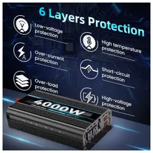 Inversor Negro de 4000w onda pura 110V miniatura 5