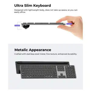 Combo Teclado y Mouse Inalámbrico Seenda SKM64-3 miniatura 4