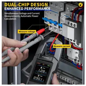 Pinza Amperimétrica Digital  FNIRSI DMC-100 miniatura 5